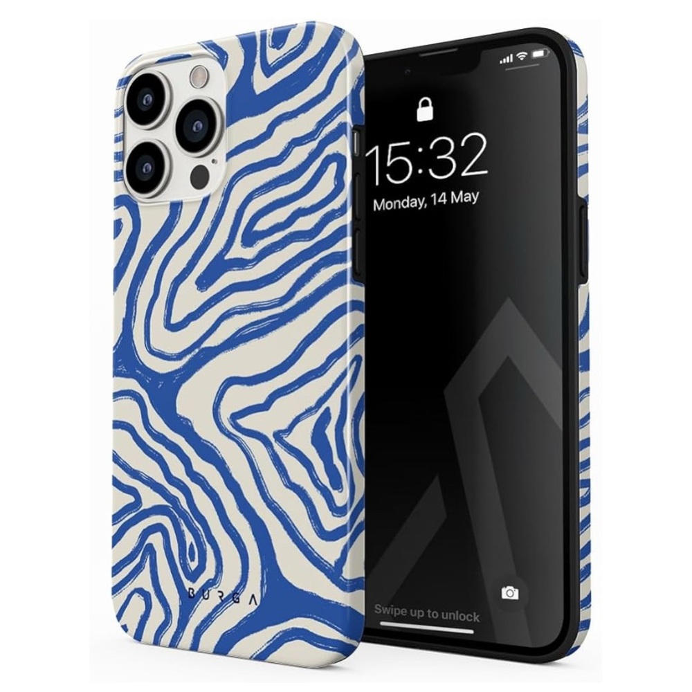 Blue and White Phone Case